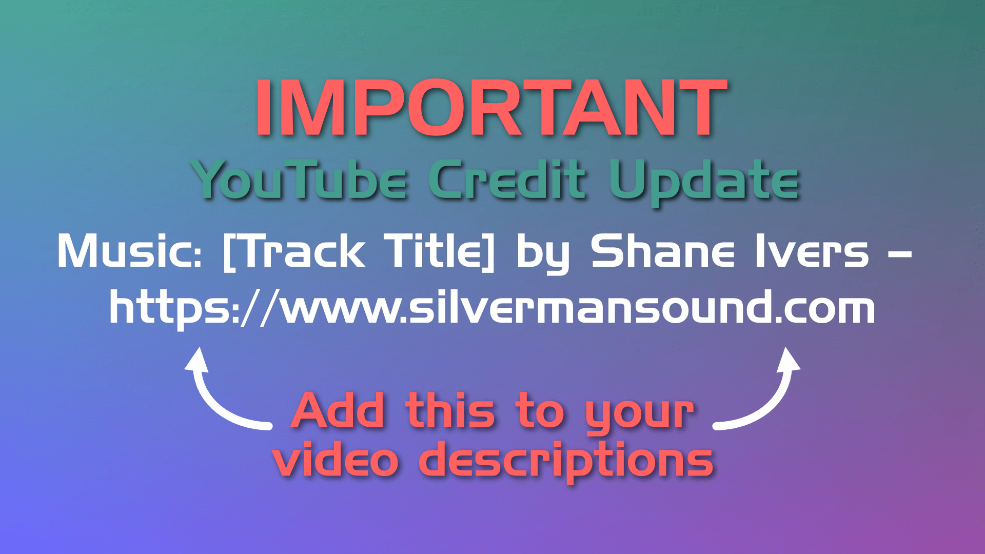 YouTube Credits Copyright Changes