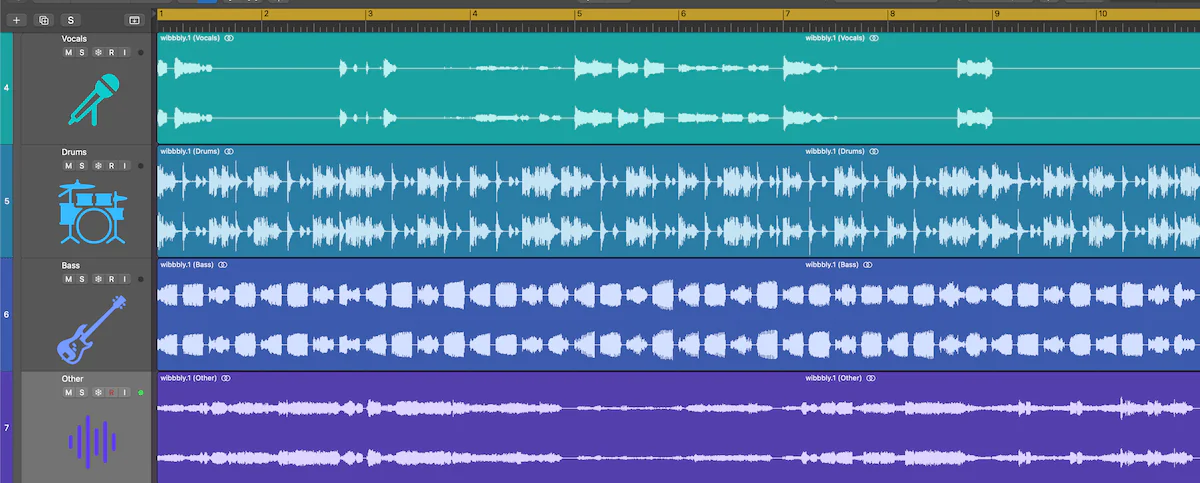 Stems in their natual habitat