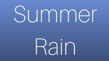 Summer Rain